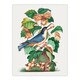 image 1 of Nuthatch Bird Hazel Oak and Bramble Bolton Huge Wall Art Poster Print