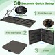 image 2 of COSTWAY 152 cm Portable Folding Picnic Table Dining Table Black