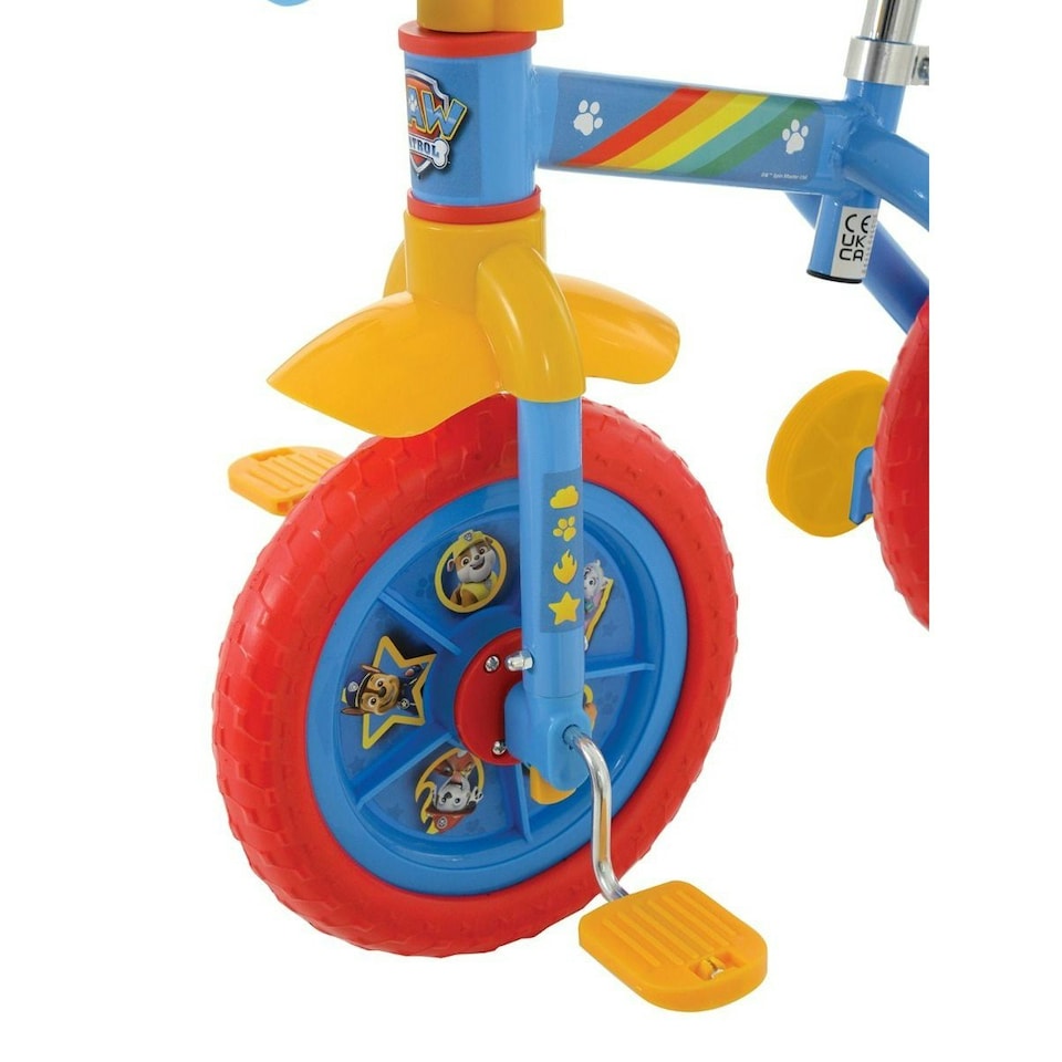 image 1 of Paw Patrol Childrens/Kids 2 In 1 Training Bike - Blue/Red/Yellow - One Size