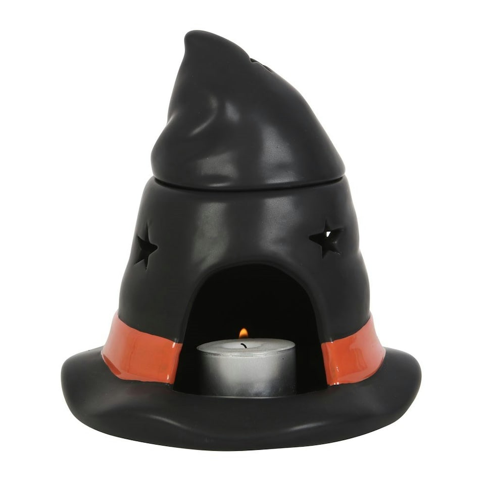 image 1 of Something Different Witches Hat Oil Burner - Black/Red - One Size