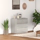image 2 of HOMCOM Chest of Drawers, 3 Drawer Storage Cabinet Unit for Bedroom, Grey | Grey
