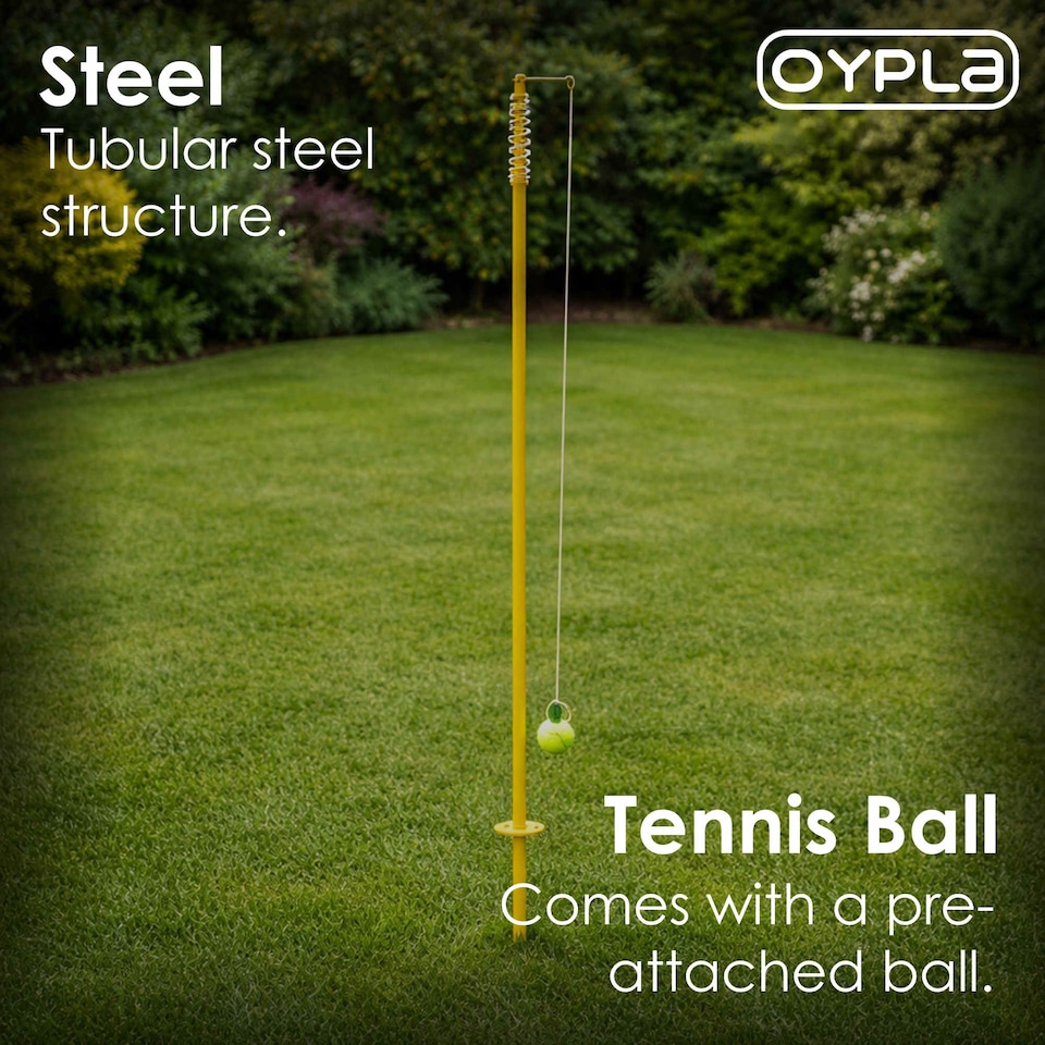 image 1 of 2 Player Garden Swing Tennis Ball & Bat Game Set