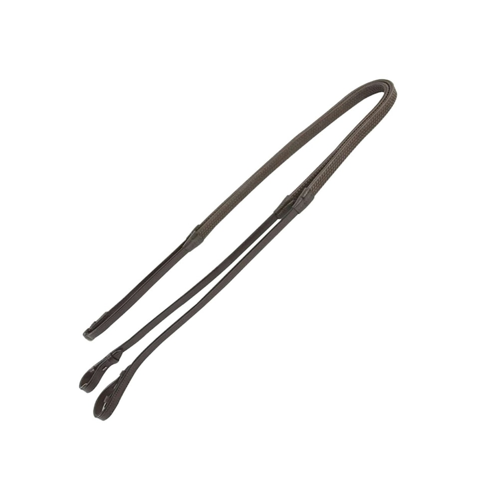 Kincade Rubber Reins II - Brown - 54 inches