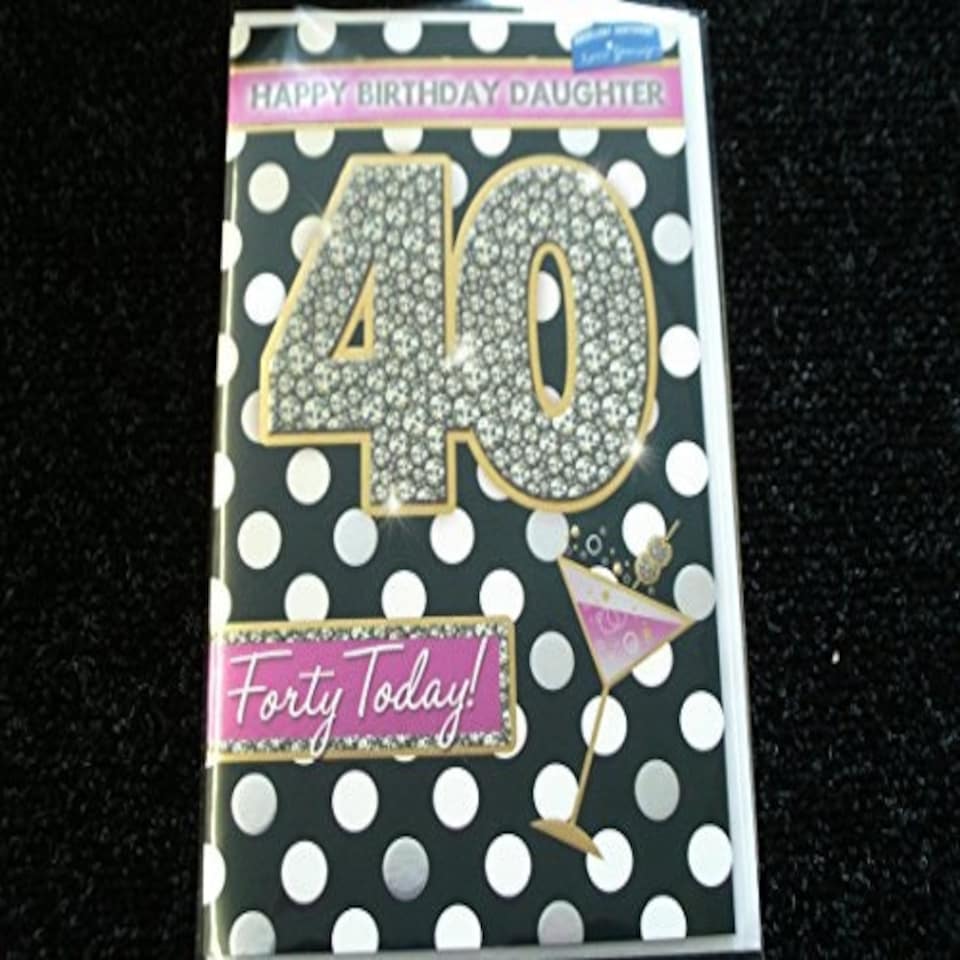 image 1 of Xpress Yourself Daughter 40 Today! Medium Sized Style Birthday Card