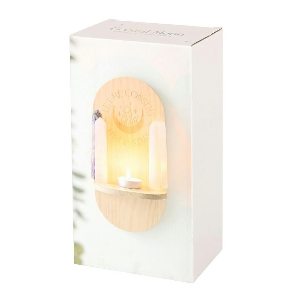 image 1 of Natural Let Me Consult My Crystals Altar Shelf - MDF - TC_93124 N/A