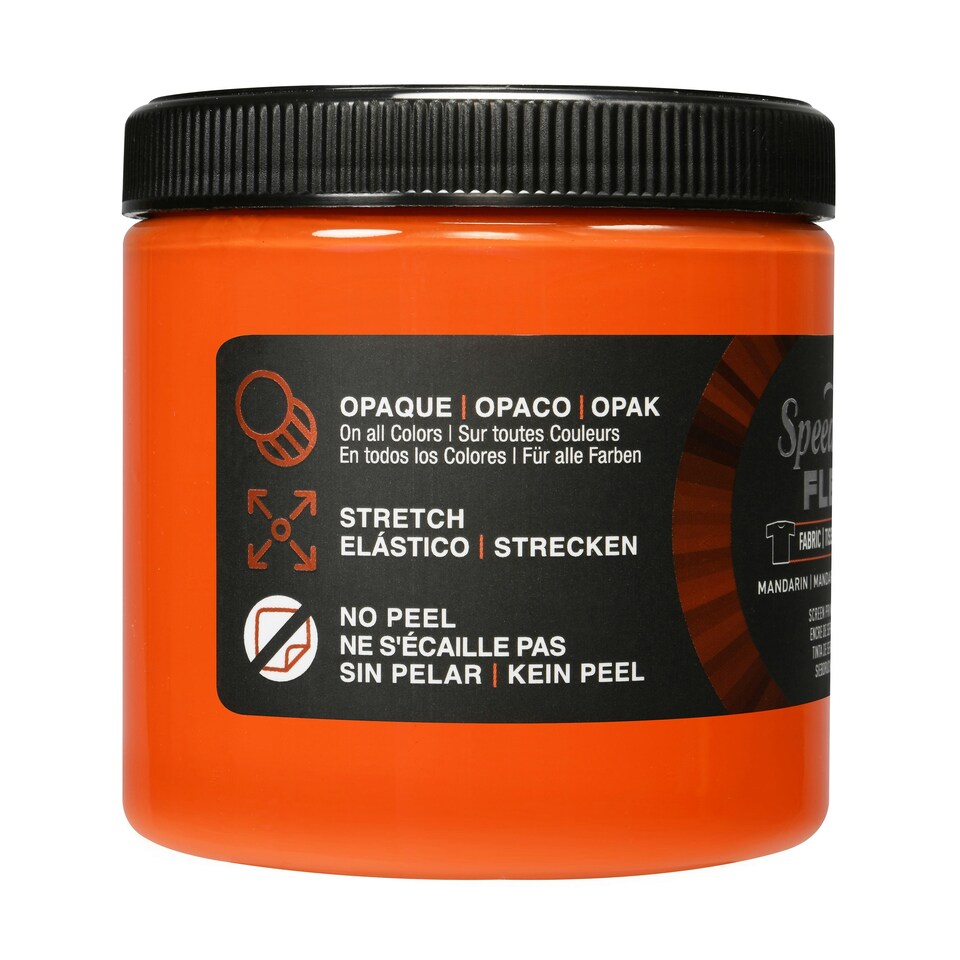 image 1 of Speedball Flex Screen Printing Fabric Ink, Mandarin, 8oz