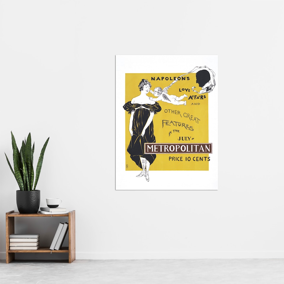 image 1 of Napoleon Love Affair Metropolitan Advert Wall Art Print Penfield 24x32"