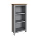 image 5 of Taberno Oak 3 Tier Bookcase Dove Grey Grey