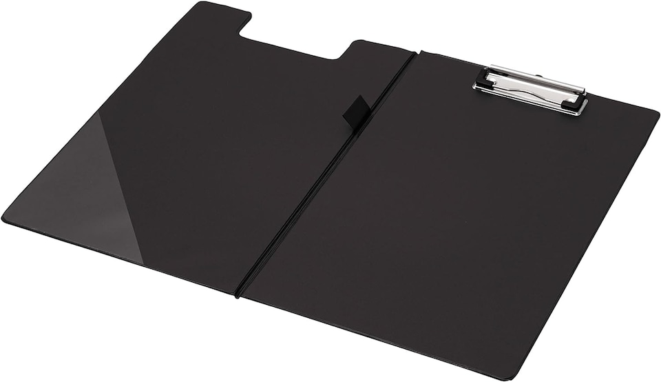 image 1 of Q-Connect PVC Foldover Clipboard Foolscap Black