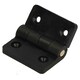 image 4 of Black Reinforced Nylon Plastic Hinge 40x48mm Italian Made Industrial Quality 4PK Black