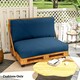 image 8 of Outsunny 2 Seat Pallet Cushions 20cm Thick Outdoor Seat Pads, Charcoal Grey 