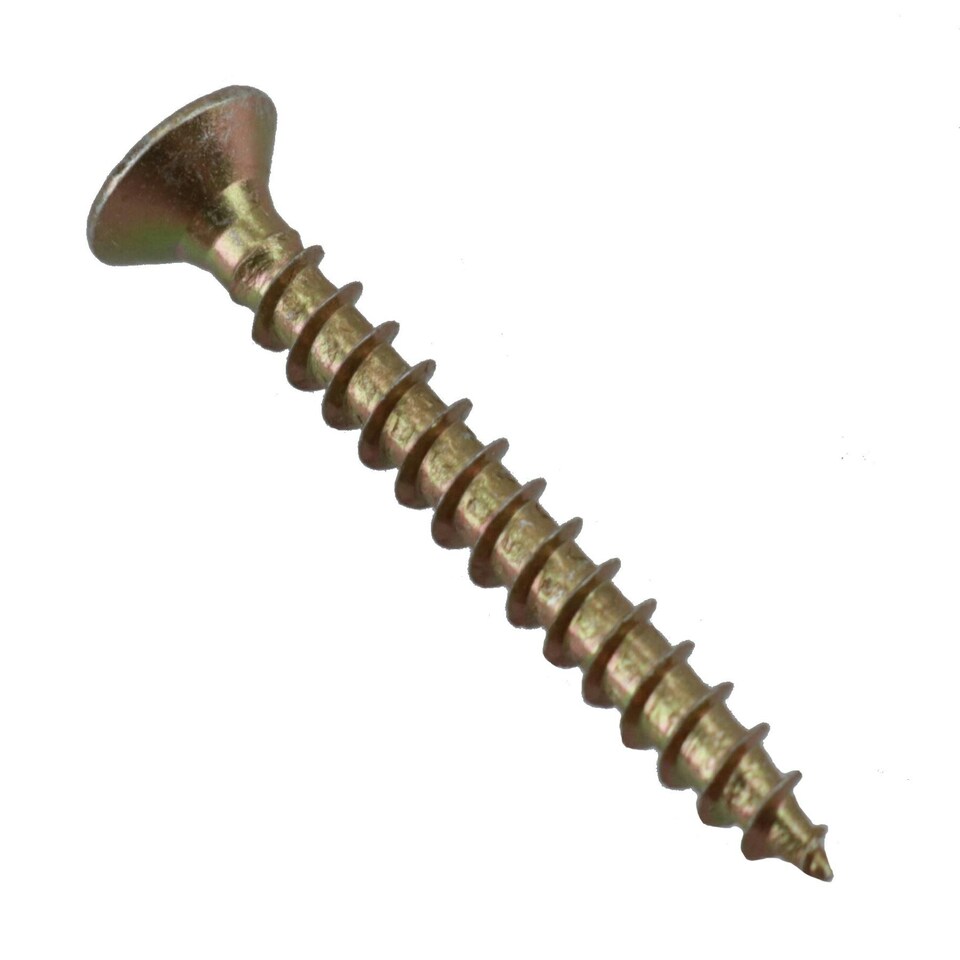 image 1 of 3mm x 25mm Countersunk Wood Chipboard Screw Fasteners PZ1 Drive 130pc