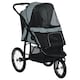 image 1 of PawHut 3 Wheel Pet Stroller, for Medium Small Dogs, Foldable Cat Pram - Grey