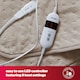 image 4 of Silentnight Comfort Control Heated Throw Fleece Electric Blanket Fast Heat Up, Natural