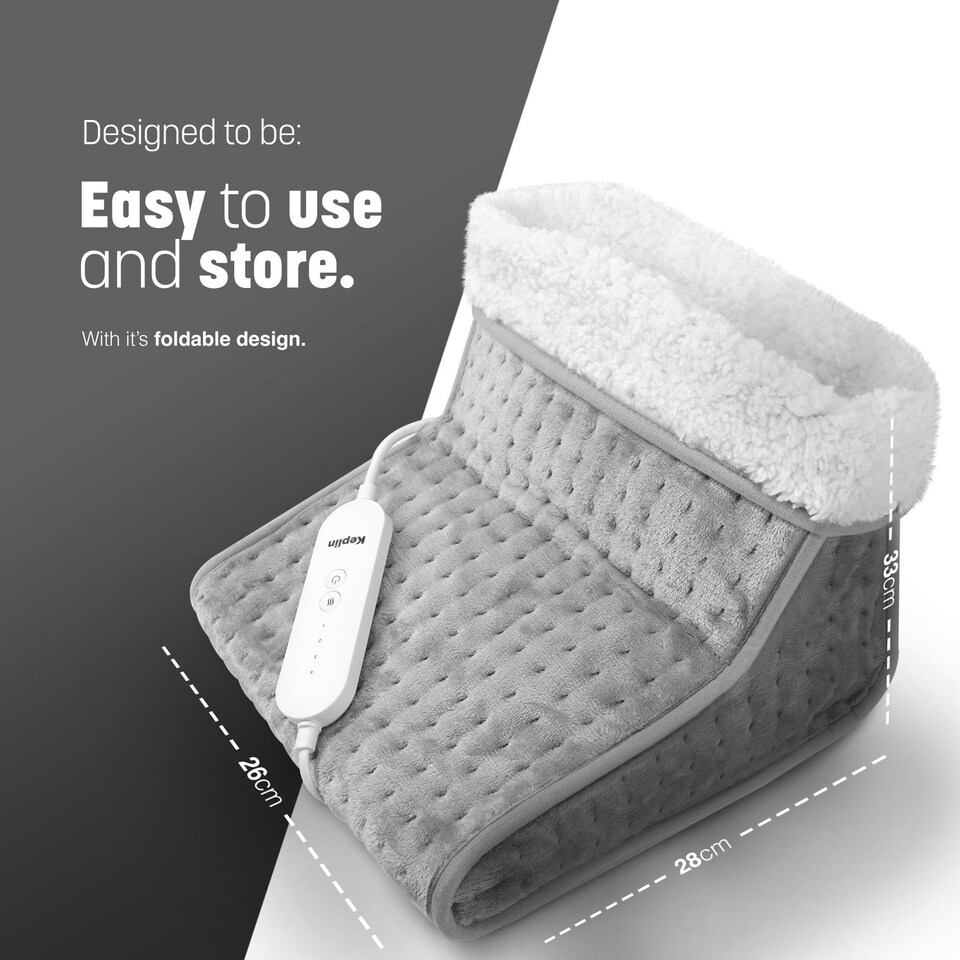 image 1 of Keplin Electric Foot Warmer with Adjustable Heat Settings and Timer
