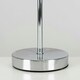 image 2 of ValueLights Pair Weaver Chrome Touch Table Lamps Dark & Light Grey Shade & Bulb Multi
