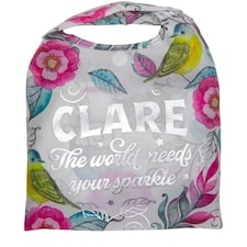 History & Heraldry Personalised Sparkle Reusable Foldable Shopper Bag - Clare | Multi