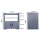 image 5 of Living and Home Contemporary Wooden Sideboard Cabinet with Open Storage