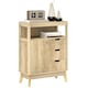 image 6 of HOMCOM Modern Sideboard Storage Cabinet for Living Room Dining Room Bedroom Yellow