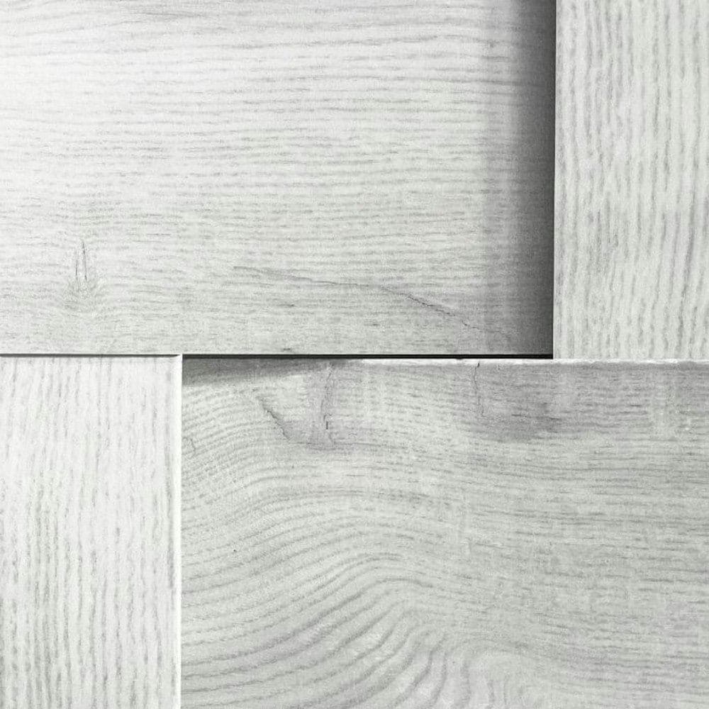 Debona Harrow Weave Wood Panel Wallpaper - Grey - 32.1ft x 21in Grey