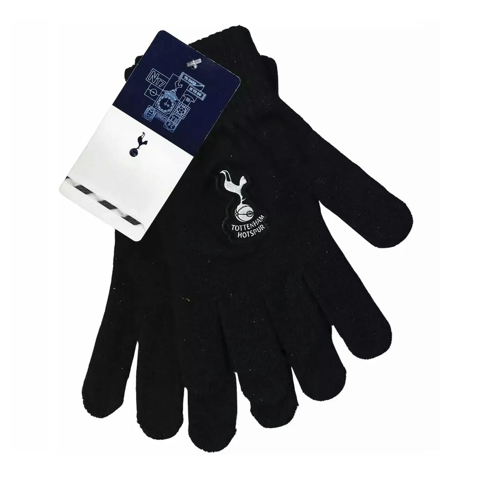 image 1 of Tottenham FC Knitted Gloves Black