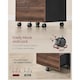 image 6 of Mobile Filing Cabinet with Printer Stand and 2 Drawers, Office Storage Unit, Natural Walnut and Ink Black