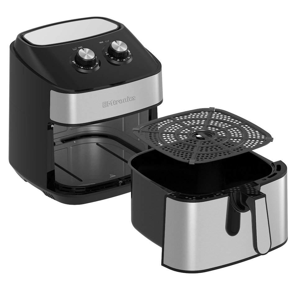image 1 of EMtronics 9L Air Fryer - Stainless Steel