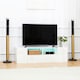 image 2 of HOMCOM TV Unit Cabinet for TVs up to 60" TV Stand with LED Lights