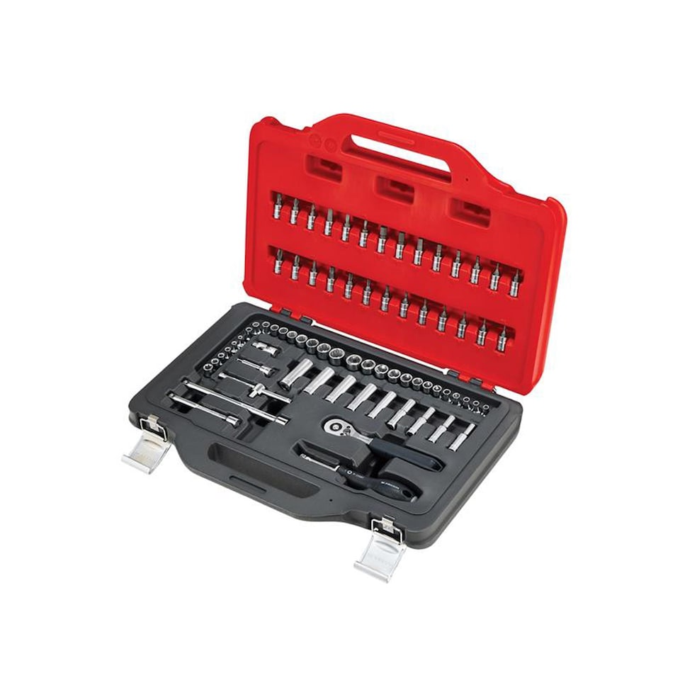 image 1 of Facom RL.151-EP72PB 72-Piece 1/4in Drive Socket Set in TWIN BOX Case, Metric and Imperial Sockets