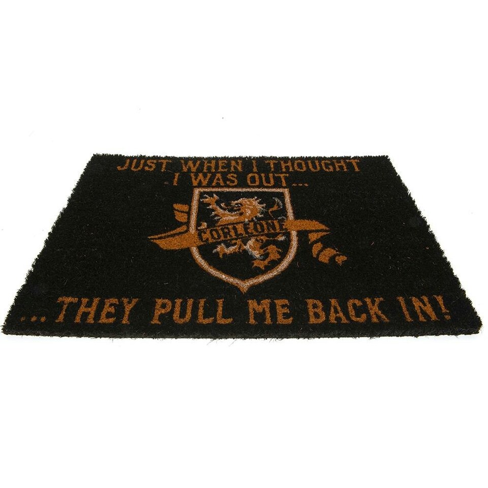 The Godfather Crest Door Mat - Black/Brown - One Size