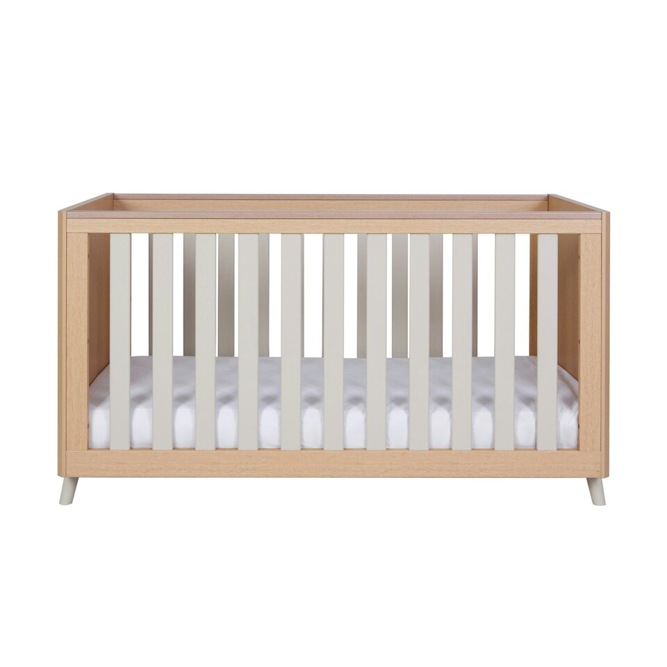 image 1 of Tutti Bambini Fika Cot Bed - Light Oak/White Sand