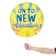 image 2 of On To New Adventures Round Foil Helium Balloon 46cm / 18 in | Yellow