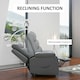 image 4 of HOMCOM Power Lift Recliner Chair Reclining Armchair for Living Room, Grey Grey