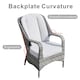 image 5 of Direct Wicker 2-Piece Outdoor PE Rattan Dining Chairs, Grey | Grey