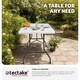 image 8 of Camping Table - foldable with carry handle White