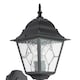 image 4 of Traditional Matte Black Cast Aluminium Outdoor Wall Light With Cathedral Glass | Black