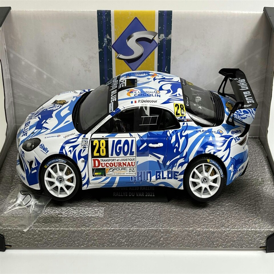 image 1 of Alpine A110 Rallye #28 Rallye Du Var 2021 1:18 Scale Solido 1801624