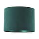 image 1 of Dark Forest Green Corduroy Fabric 10' Lamp Shade with Inner Emerald Satin Lining | Green | 10"