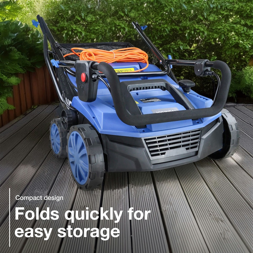 image 1 of Hyundai 1800W Electric Lawn Scarifier / Aerator / Lawn Rake, 230V | HYSC1800E