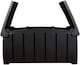 image 2 of Black 115cm x 55cm x 60cm Butterfly Opening Top 300 Litre Large Garden Storage Box Weatherproof with Padlock Hole | Black | Black