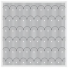 Geometric curves (Picture Frame) White | L