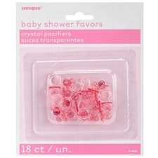 Unique Party Baby Shower Party Favours - Dummy Pink - One Size