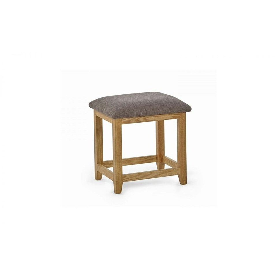 image 1 of Solid Oak Twin Pedestal Dressing Table and Stool Set - FSC Mix
