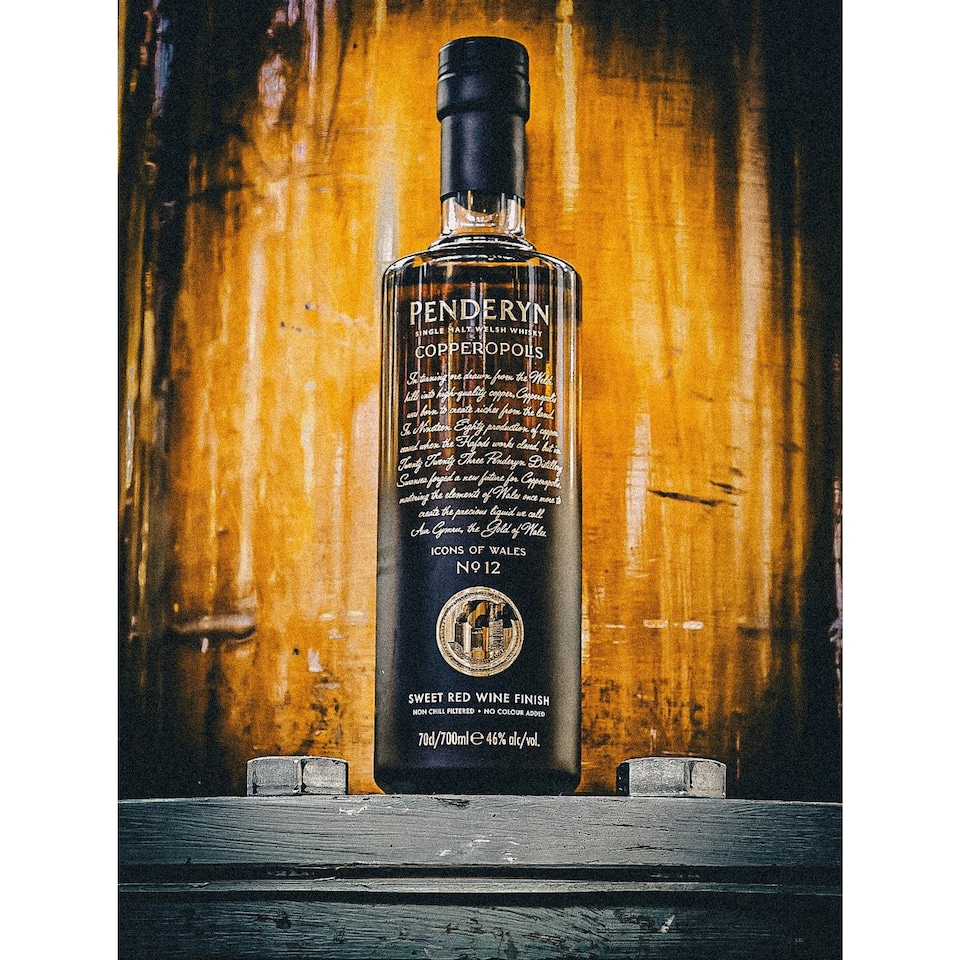 image 1 of Penderyn - Icons Of Wales No. 12 - Copperopolis Single Malt Welsh Whisky | Multi | New | Floral and fruity. Scent of orange blossom, notes of peaches, cherries and orange peel. Sweet vanilla and honey, with a light spice of dried fruits. | 1