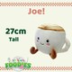 image 2 of Coffee Soft Toy Food Drink Themed Cute Plush Cuddly Fluffy 27cm Multi-Coloured