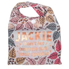 History & Heraldry Personalised Sparkle Reusable Foldable Shopper Bag - Jackie Multi