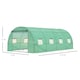 image 3 of Outsunny 6 x 3M Polytunnel Walk-in Garden Greenhouse with Zip Door and Windows