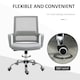 image 6 of Vinsetto Mesh Office Chair Desk Chair w/ Swivel Seat Adjustable Height Grey