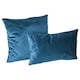 image 4 of Nicola Spring Square Velvet Cushion - 55cm x 55cm - Blue Blue