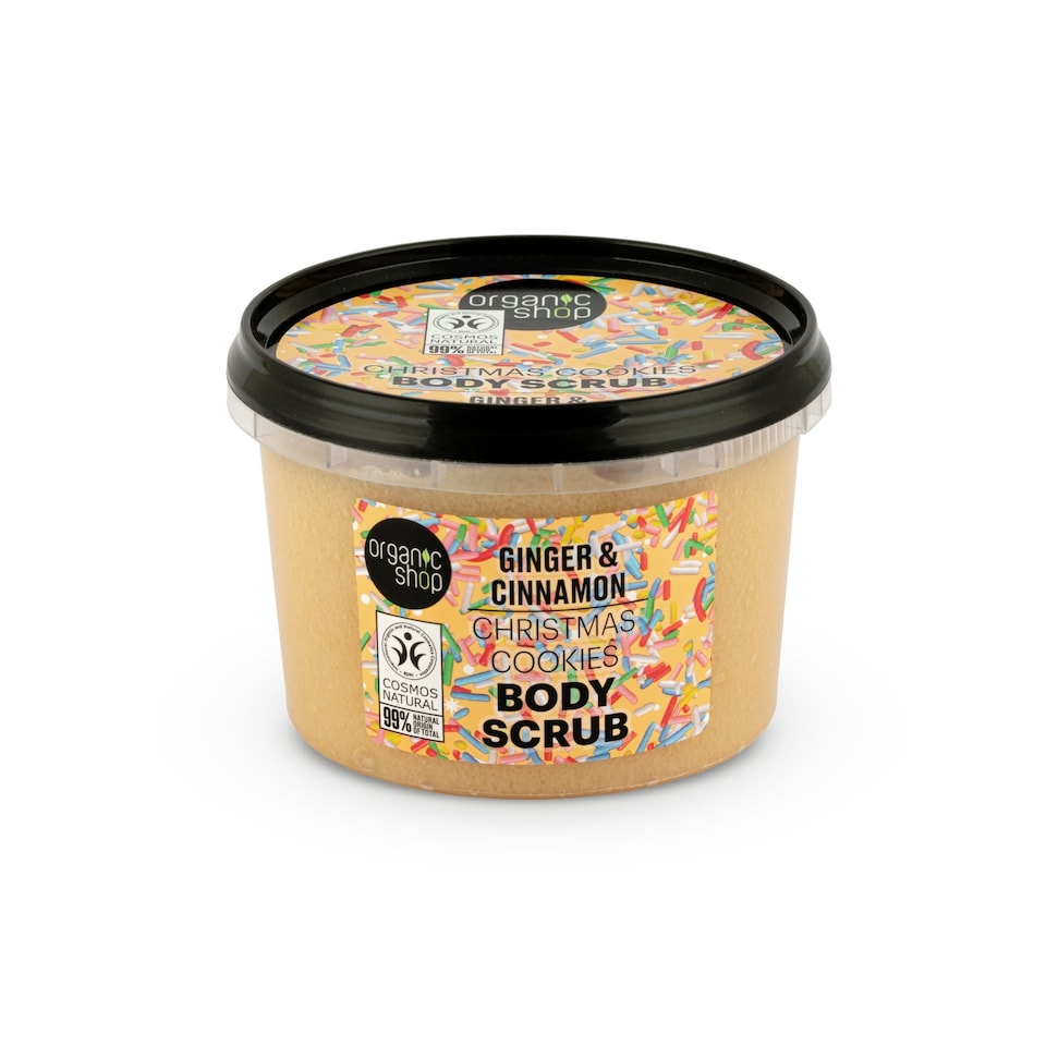 image 1 of Organic Shop Christmas Cookies BodyScrub Ginger&Cinnamon